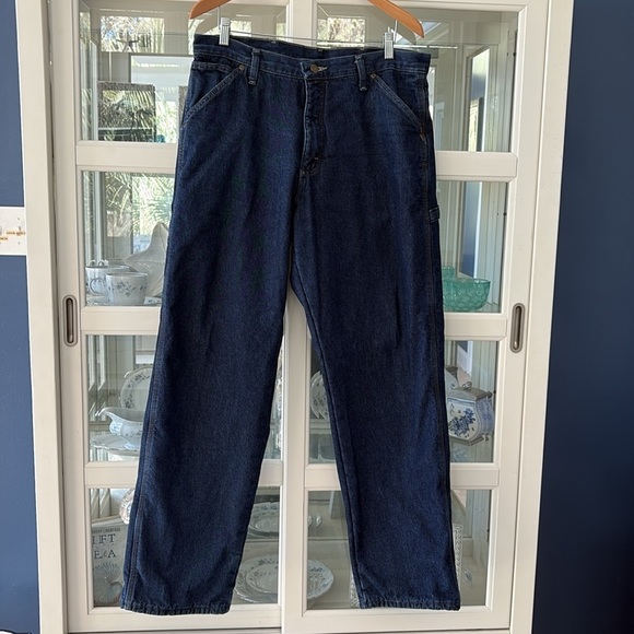 Wrangler Fleece Lined Carpenter Jeans Size 34 x 34 - Picture 3 of 16